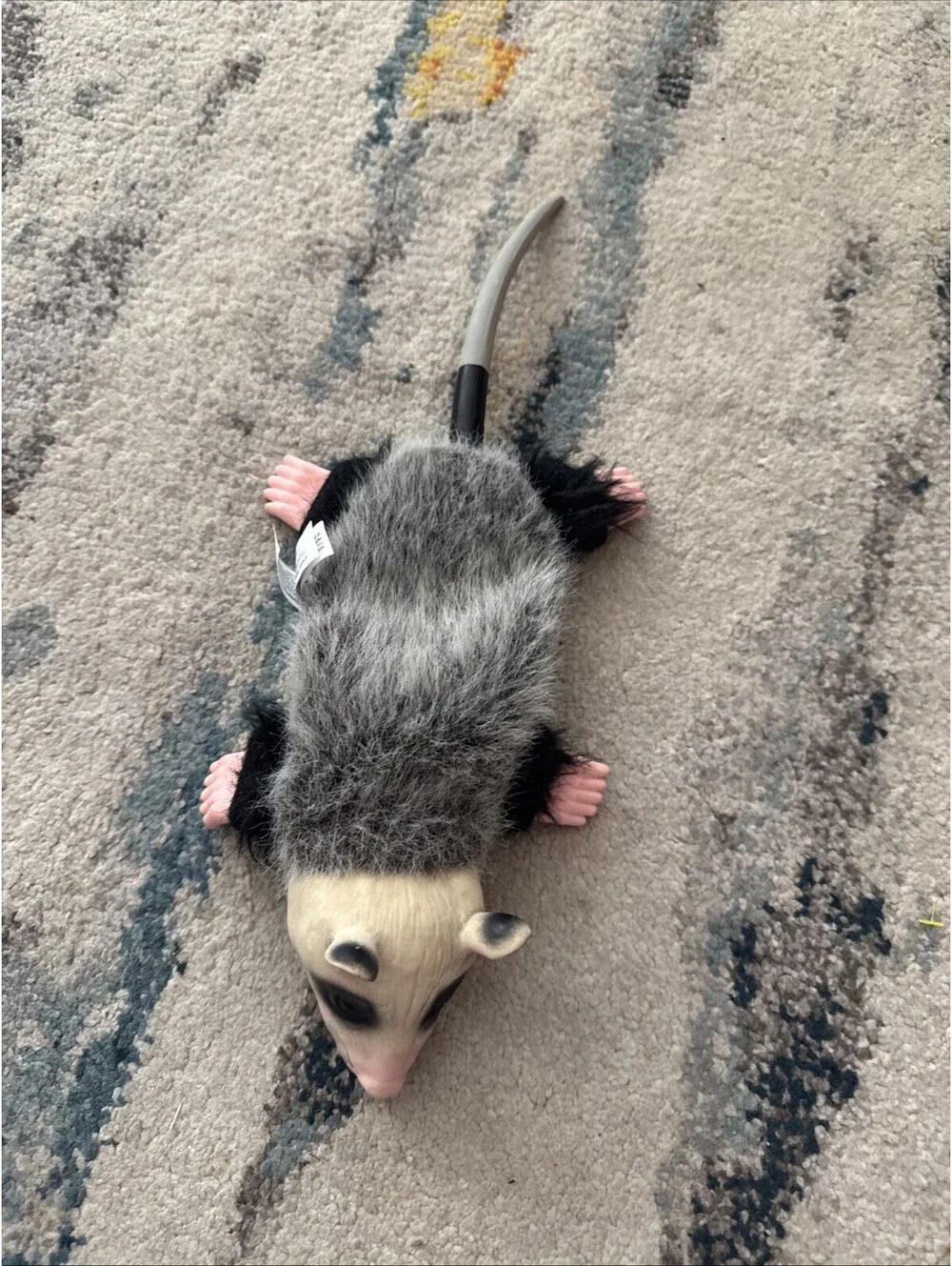 Hyper Pet Real Skinz Plush Dog Toy with Squeaker, Opossum